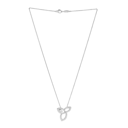 Harry Winston Platinum Diamond Lily Cluster Pendant Necklace 3 of 6
