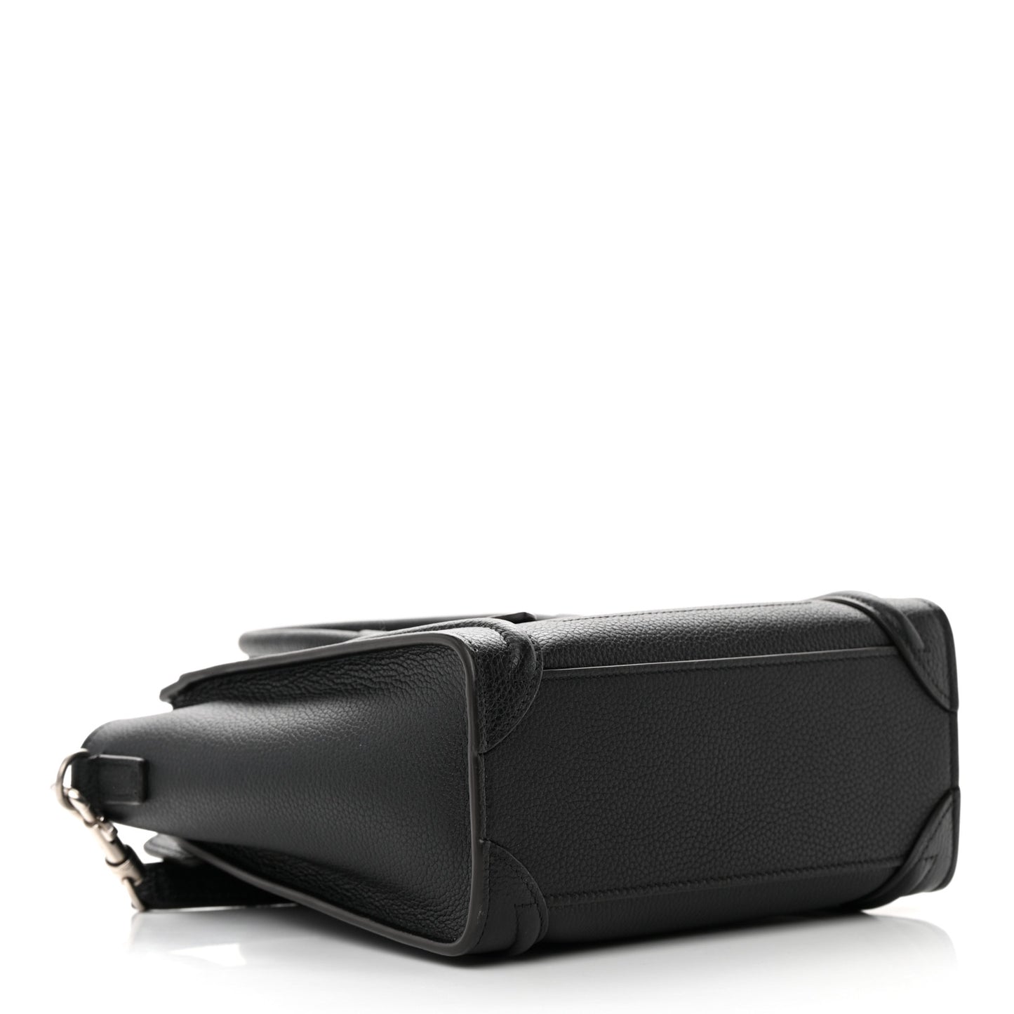 Drummed Calfskin Nano Luggage Black