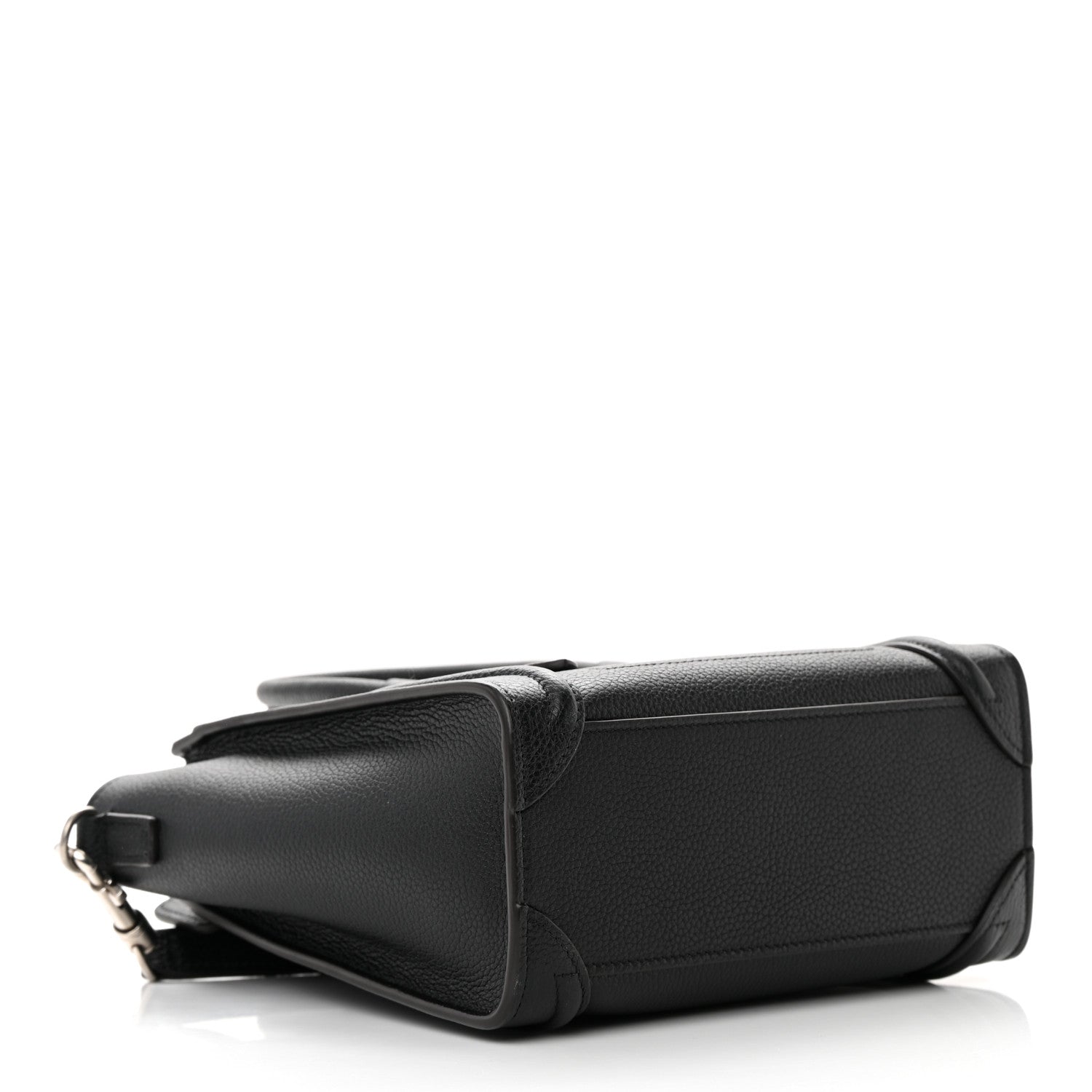 Celine Drummed Calfskin Nano Luggage Black 4 of 11