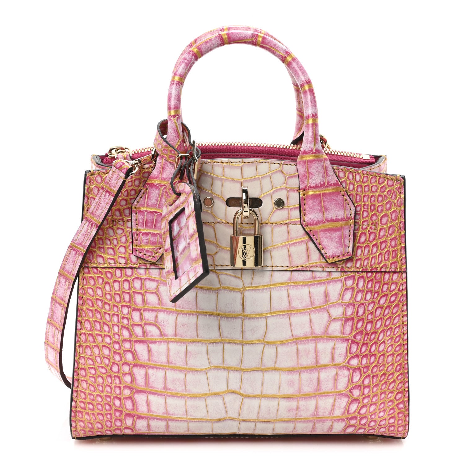 Louis Vuitton Alligator Mini City Steamer Sahara Rose 1 of 9