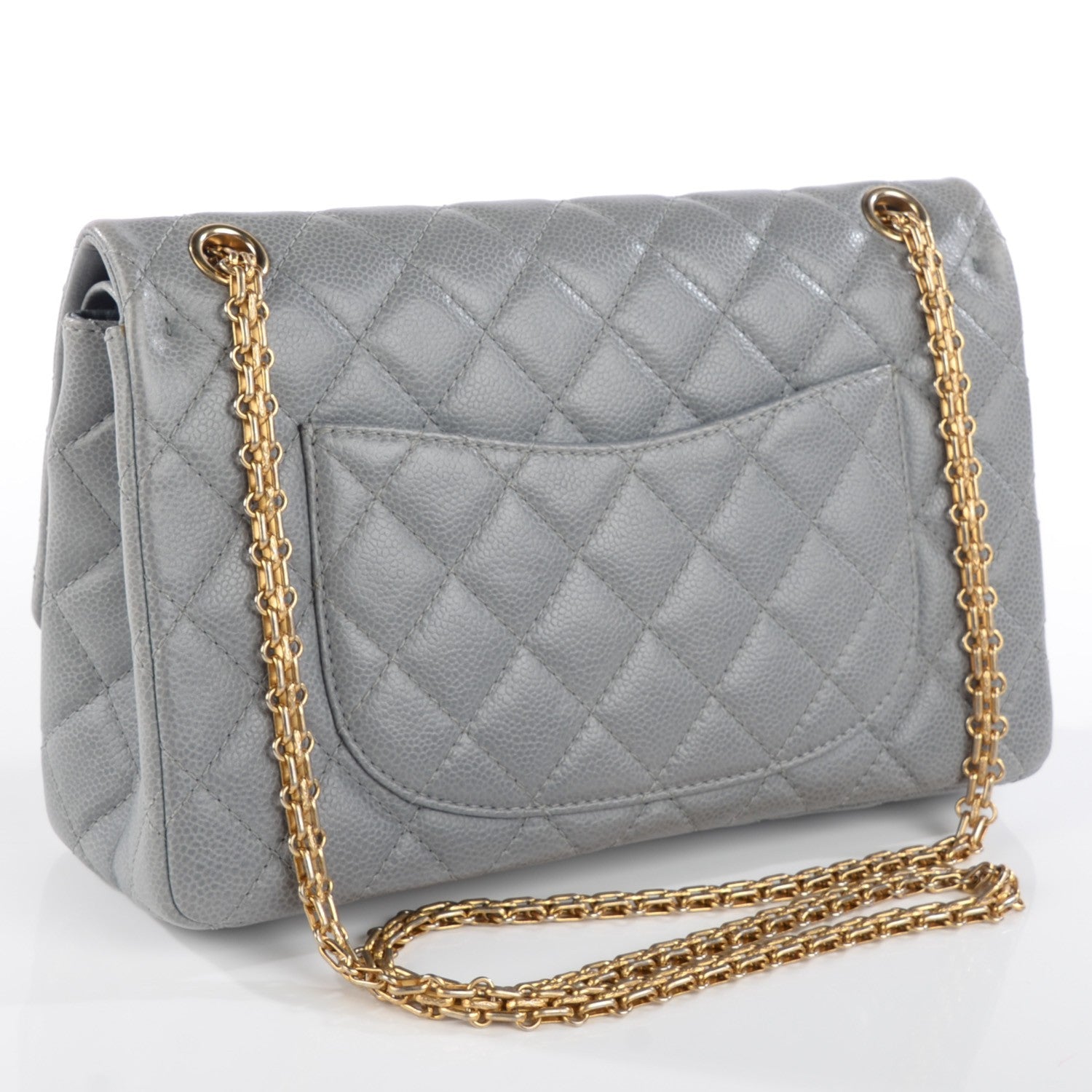 Chanel Caviar Quilted 2.55 Reissue 226 Flap Grey 3 of 8