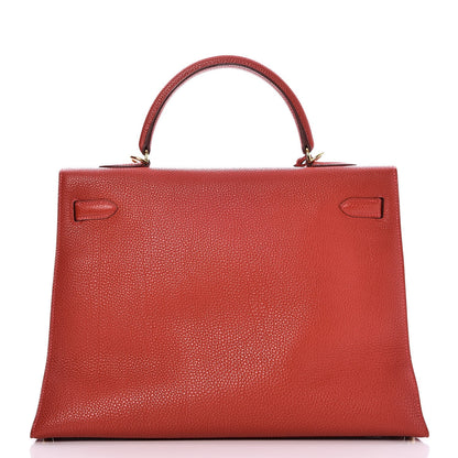 Hermes Togo Kelly Sellier 35 Rouge Garance 5 of 35