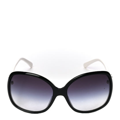 Chanel CC Sunglasses White Black 4 of 11