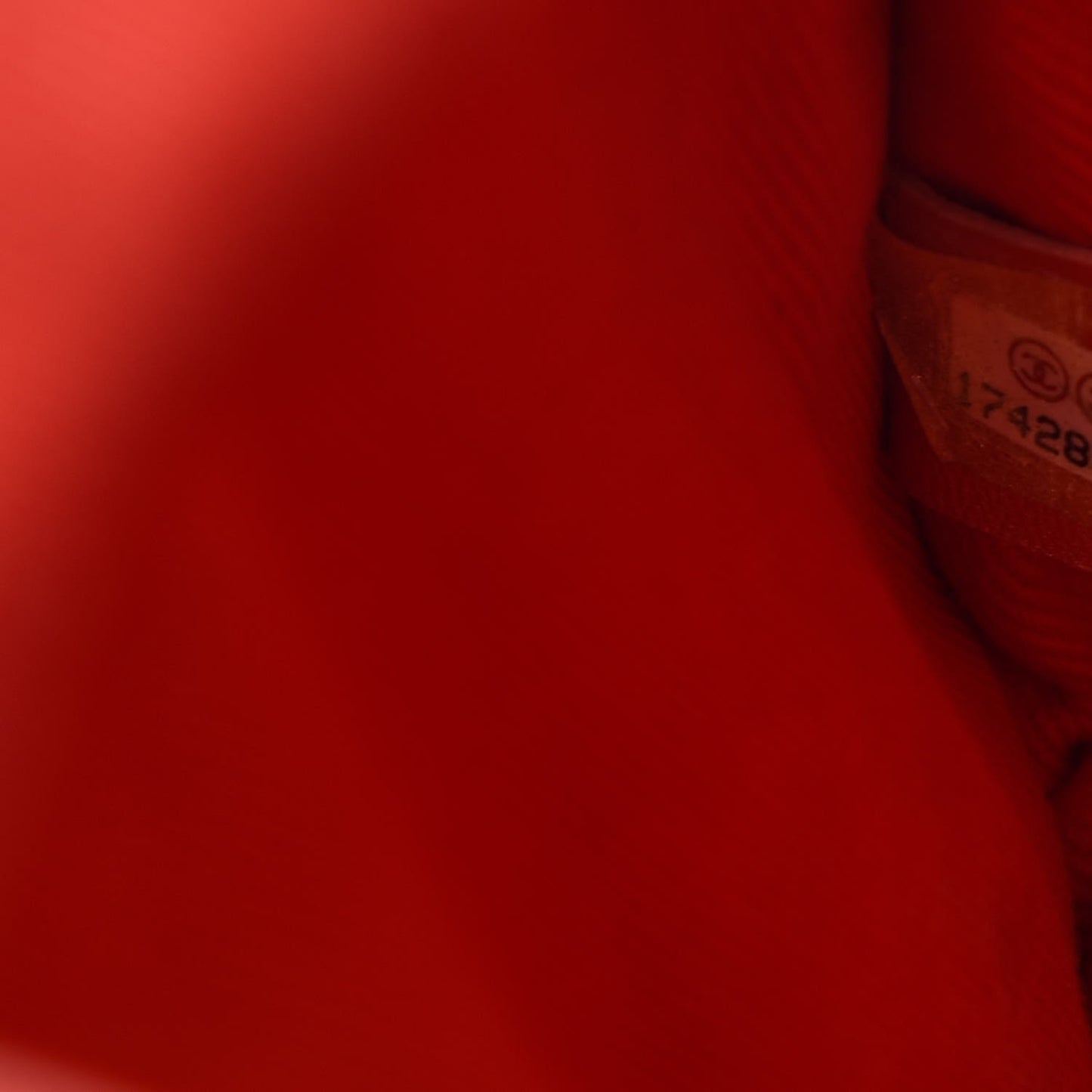 Perforated Calfskin Small Up In The Air Flap Red