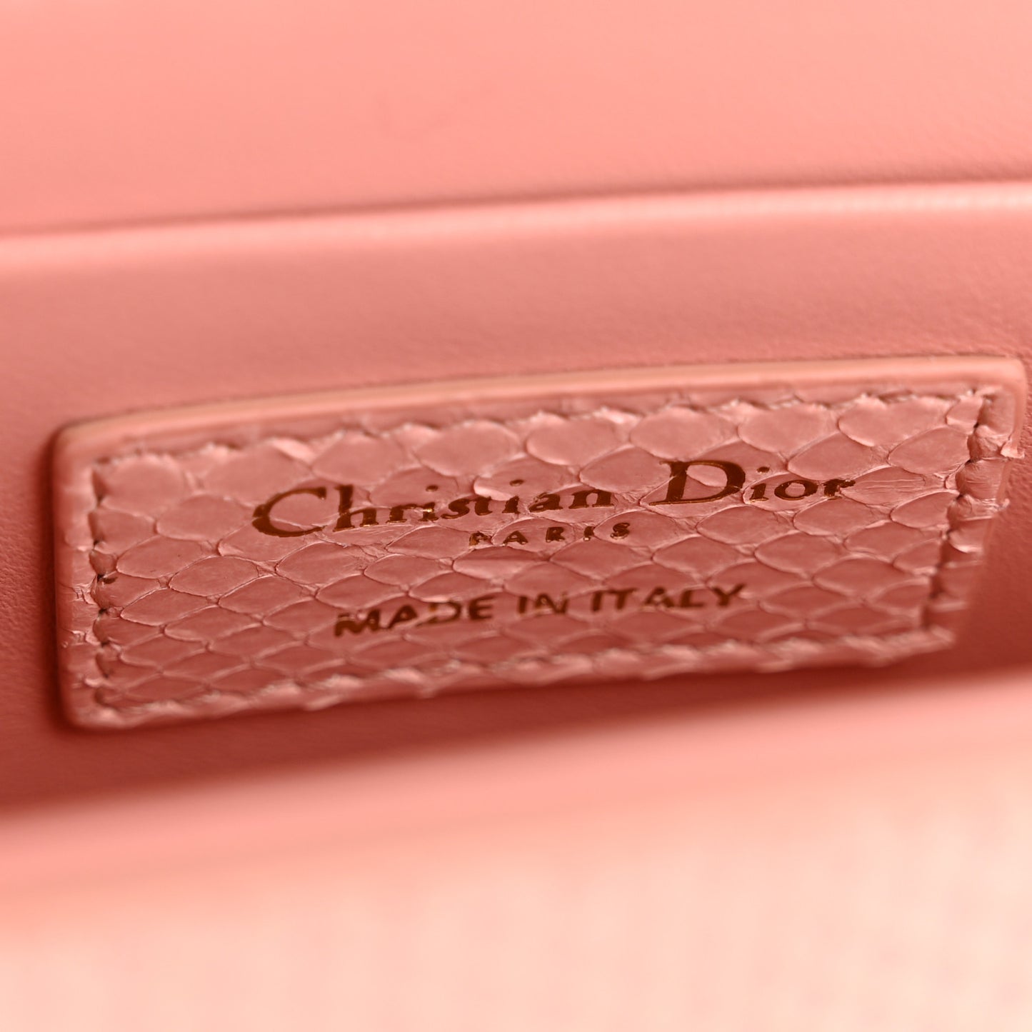 Snakeskin 30 Montaigne Box Bag Rose Clair