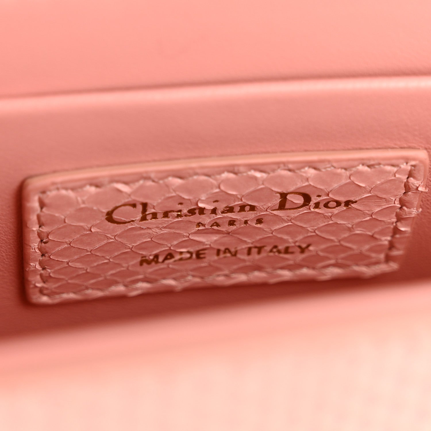 Christian Dior Snakeskin 30 Montaigne Box Bag Rose Clair 6 of 13
