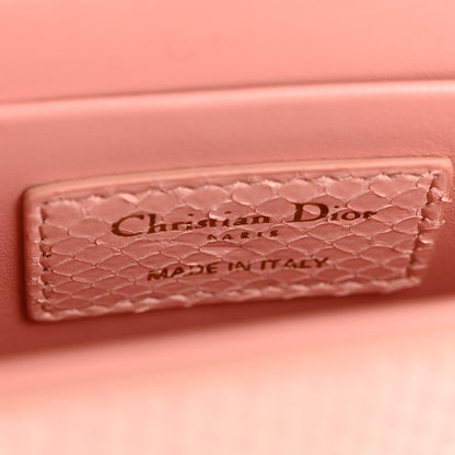 Christian Dior Snakeskin 30 Montaigne Box Bag Rose Clair 6 of 13