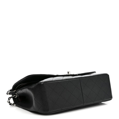 Chanel Caviar Quilted Jumbo Double Flap Black 4 of 10