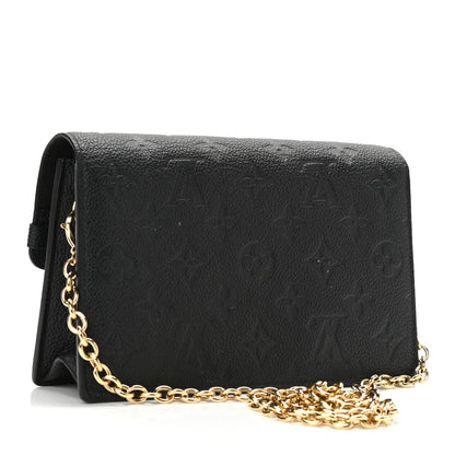 Louis Vuitton Empreinte Vavin Chain Wallet Black 3 of 11