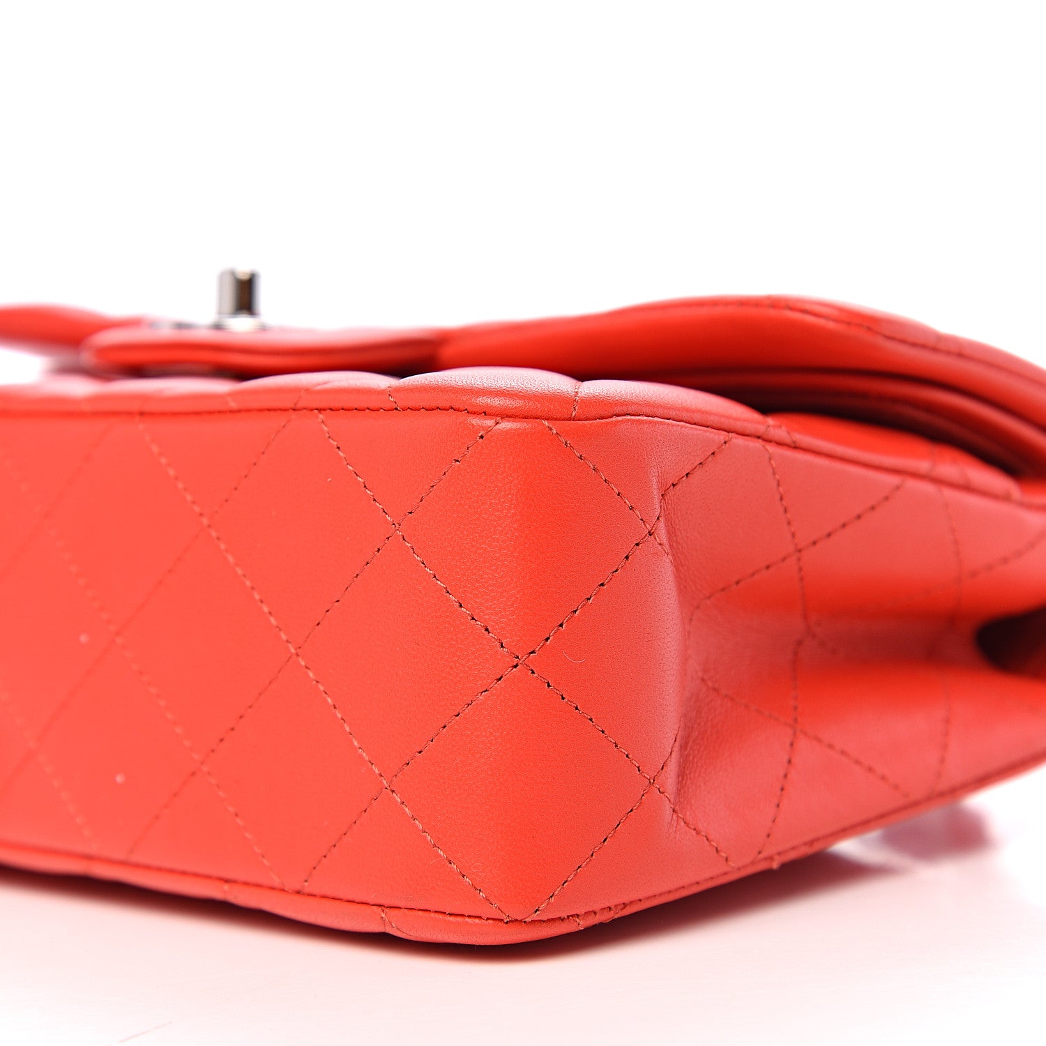 Chanel Lambskin Quilted Small Double Flap Red 8 of 9