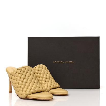 Bottega Veneta Nappa Padded Intrecciato Mules Sandals 36 Tapioca 8 of 8
