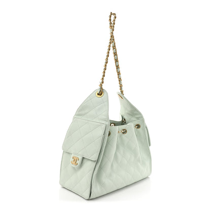 Chanel Caviar Quilted Small Chanel 25 Handbag Light Green 3 of 13