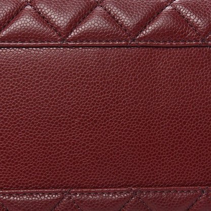 Chanel Caviar Quilted City Shopping Tote Red 9 of 12