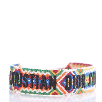 Christian Dior Woven Cotton J'Adior Friendship Bracelet Set 4 of 6