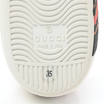 Gucci Miro Soft Calfskin Interlocking G Womens New Ace Sneakers 35 White Red Flame Green 6 of 10