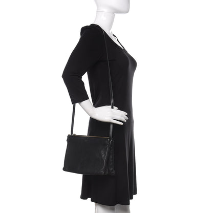 Celine Goatskin Large Trio Crossbody Bag Black 2 of 13