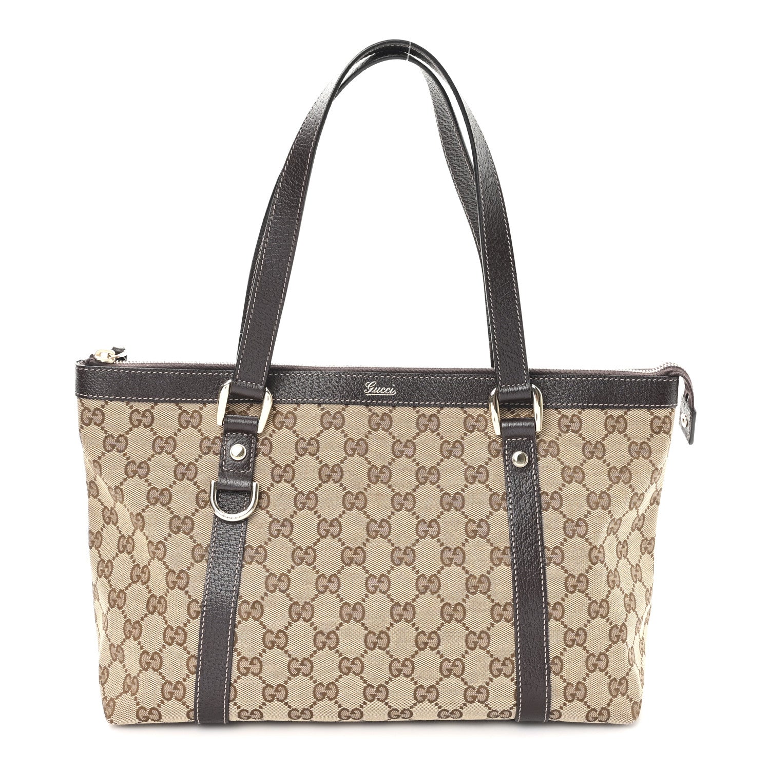 Gucci Monogram Medium Abbey Tote Brown 1 of 10