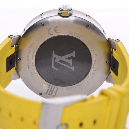 Louis Vuitton Stainless Steel Rubber 42mm Monogram Tambour Horizon Smartwatch Yellow 4 of 8