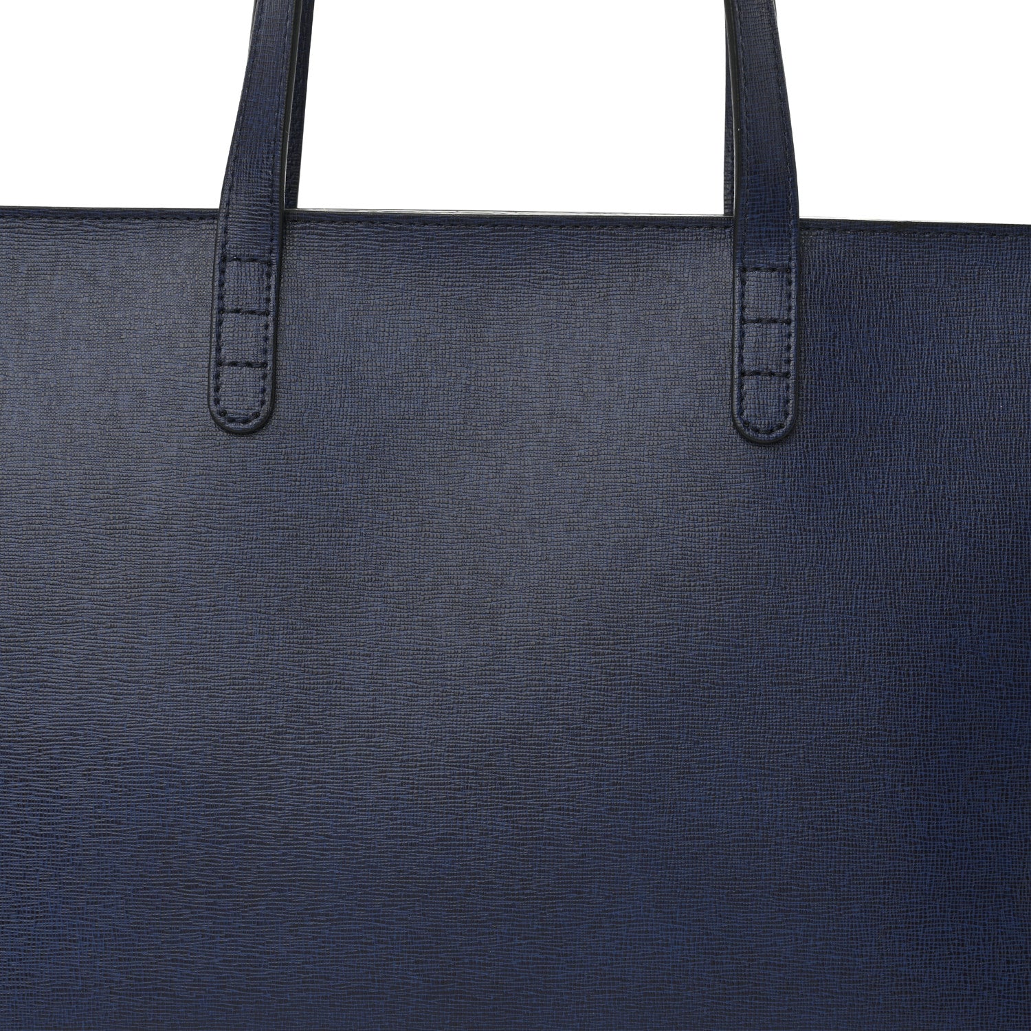 Mansur Gavriel Saffiano Small Zip Tote Navy 7 of 9