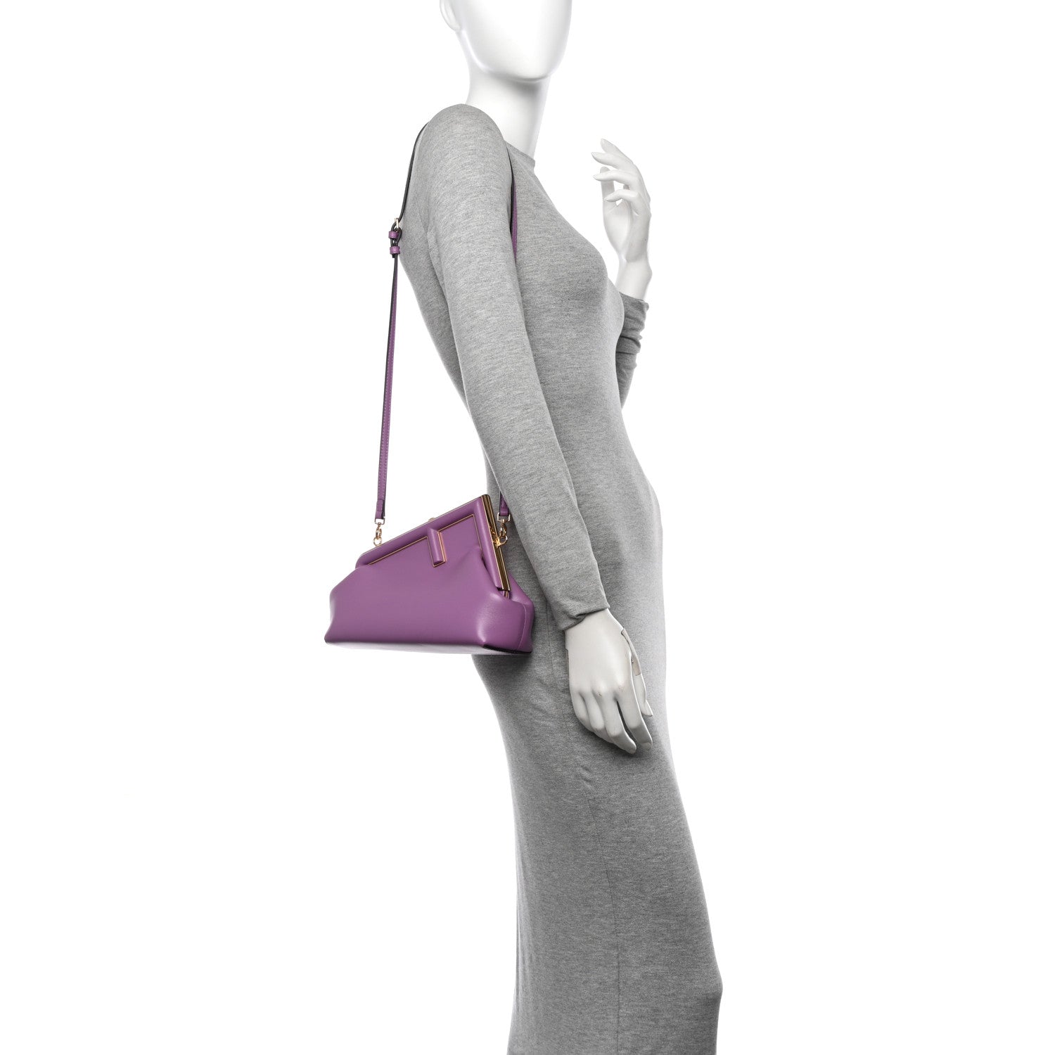 Fendi Shiny Nappa Small Fendi First Agapanto 2 of 10
