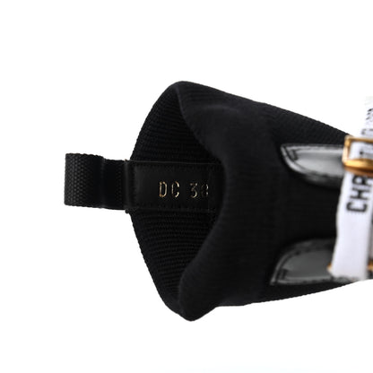 Christian Dior Technical Knit Calfskin Womens Walk'N'Dior High Top Sneakers 38 Black 8 of 9