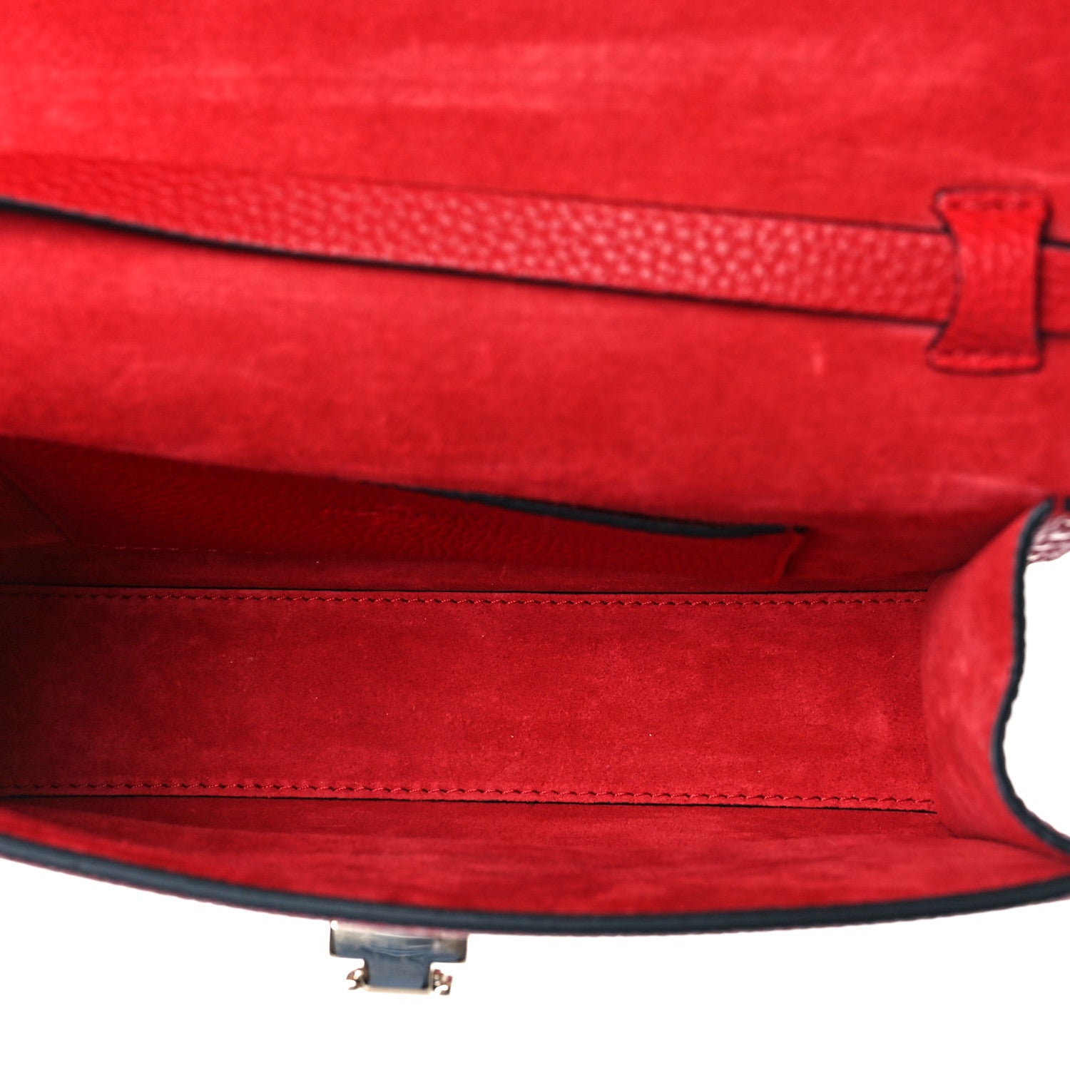 Valentino Garavani Pebbled Calfskin Medium Rockstud Flip Lock Crossbody Bag Rouge Pur 5 of 8
