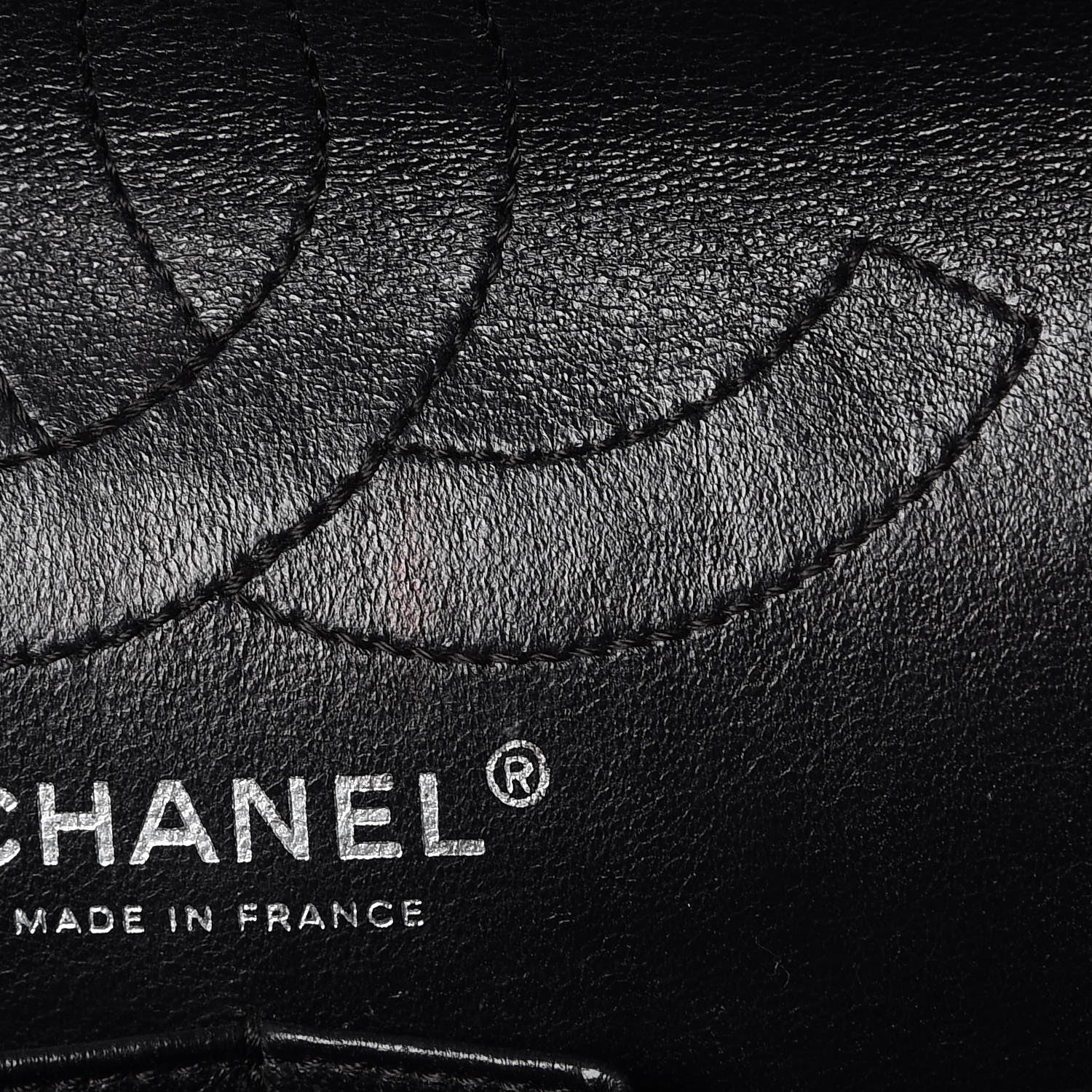 Chanel Metallic Aged Calfskin 2.55 Reissue 226 Flap So Black 9 of 10