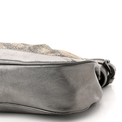 Burberry Shimmer Check Medium Fairby Hobo Pewter 9 of 10