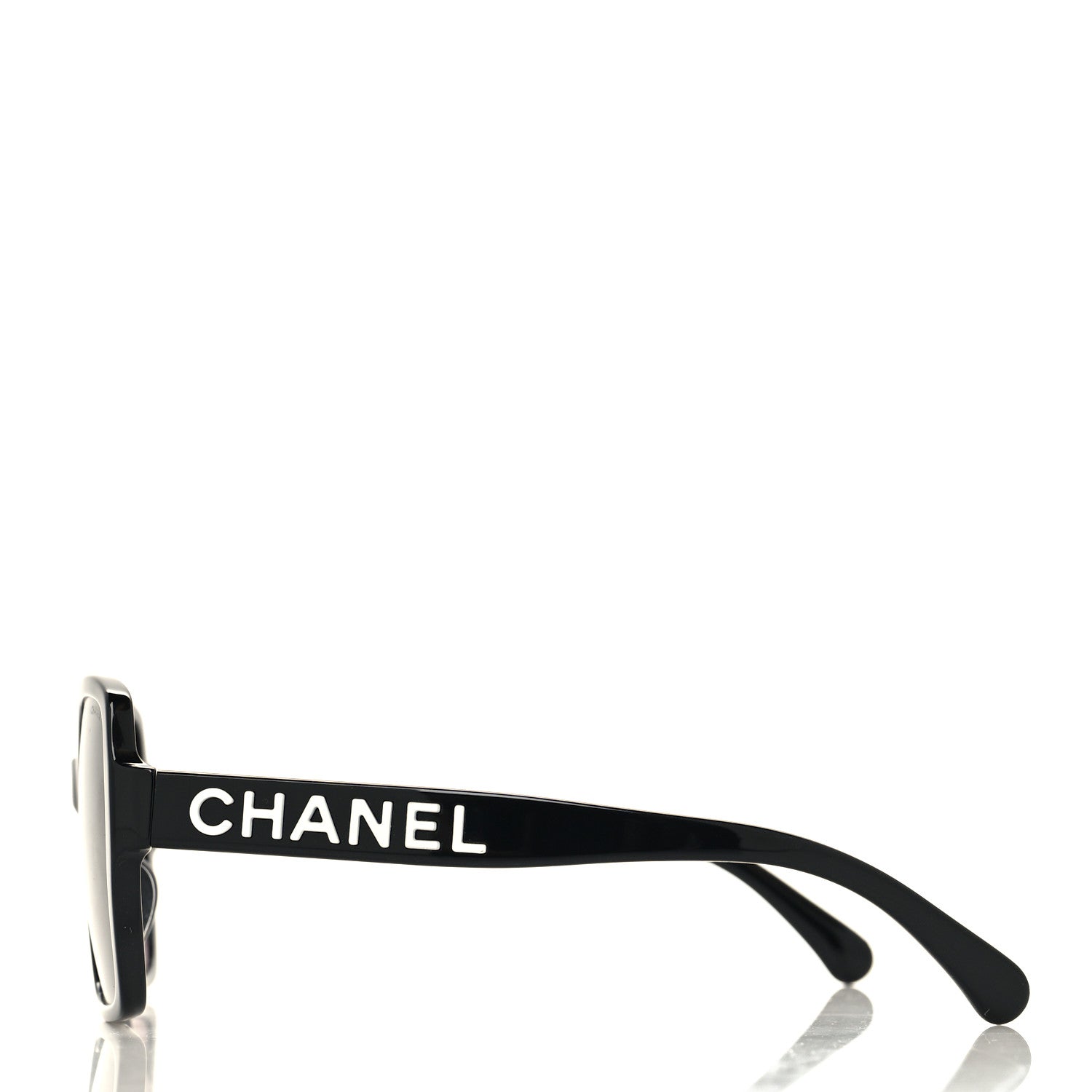 Chanel Acetate Polarized Square Sunglasses 5408-A Black 4 of 9