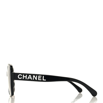 Chanel Acetate Polarized Square Sunglasses 5408-A Black 4 of 9