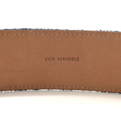 Chanel Tweed CC Wide Belt 85 34 Blue 5 of 7