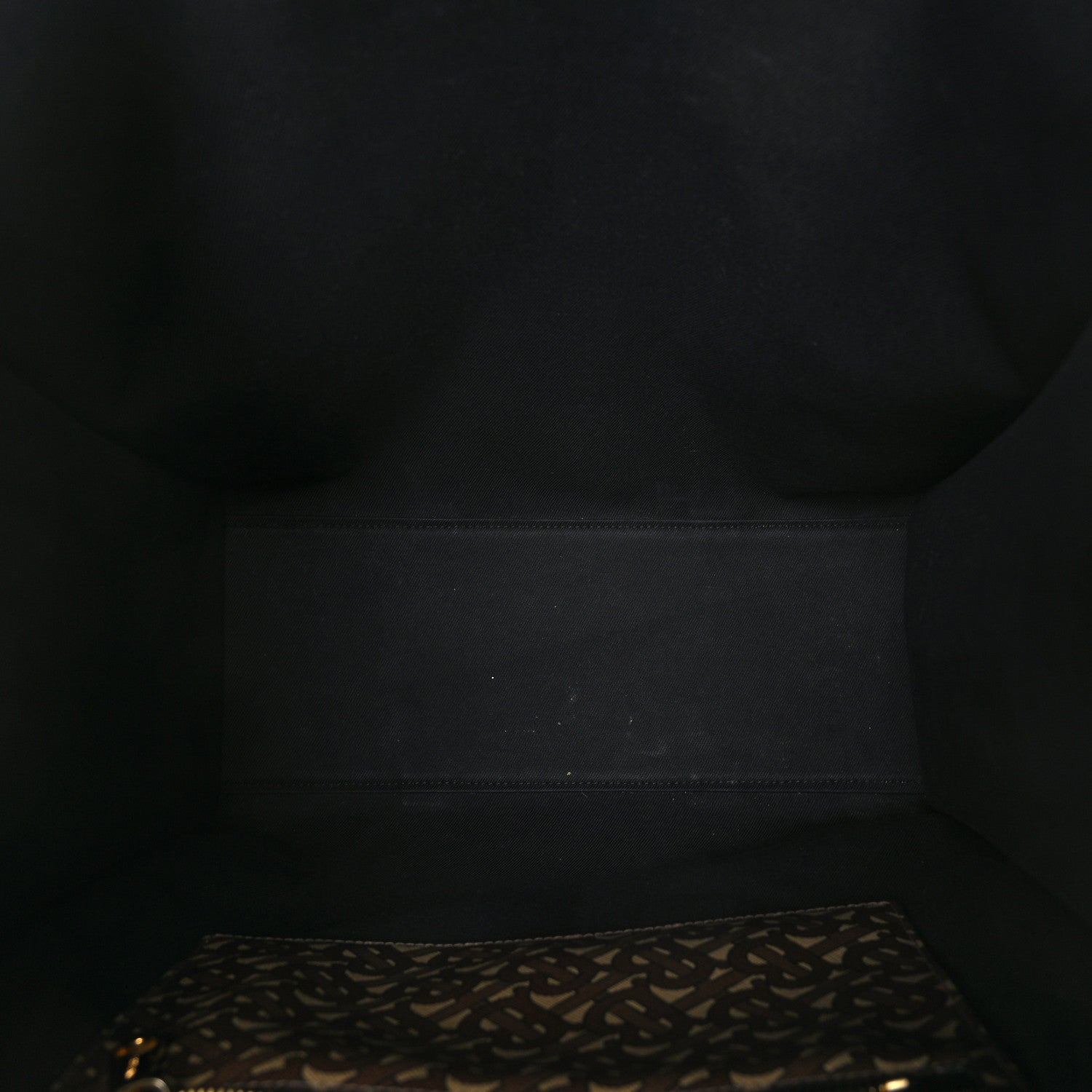 Burberry E-Canvas Monogram Stripe Medium Portrait Tote Bag Bridle Brown 5 of 8
