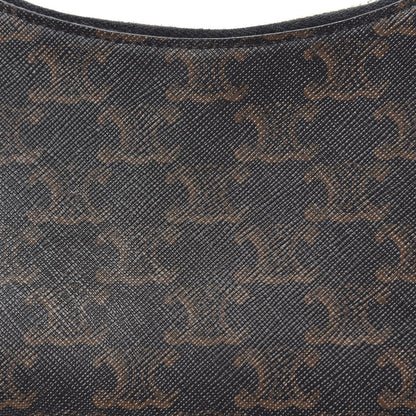 Celine Triomphe Canvas Calfskin Ava Shoulder Bag Tan 10 of 10