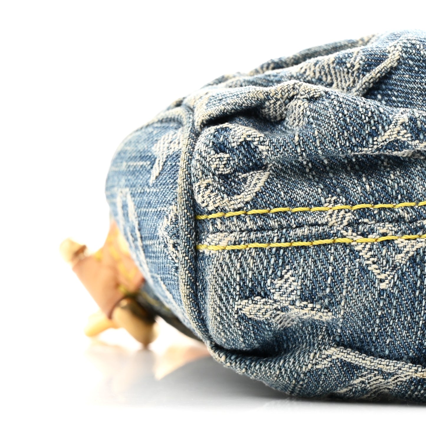 Monogram Denim Mini Pleaty Blue