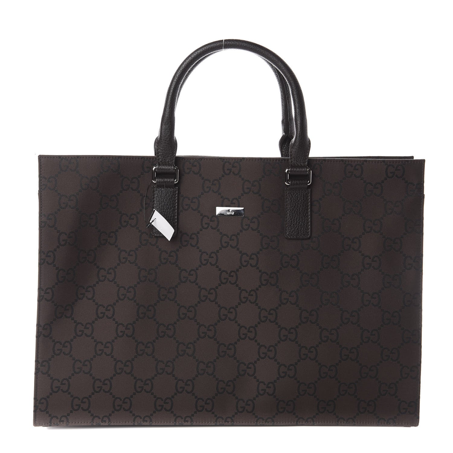 Gucci Nylon Monogram Executive Bag Dark Brown 1 of 8
