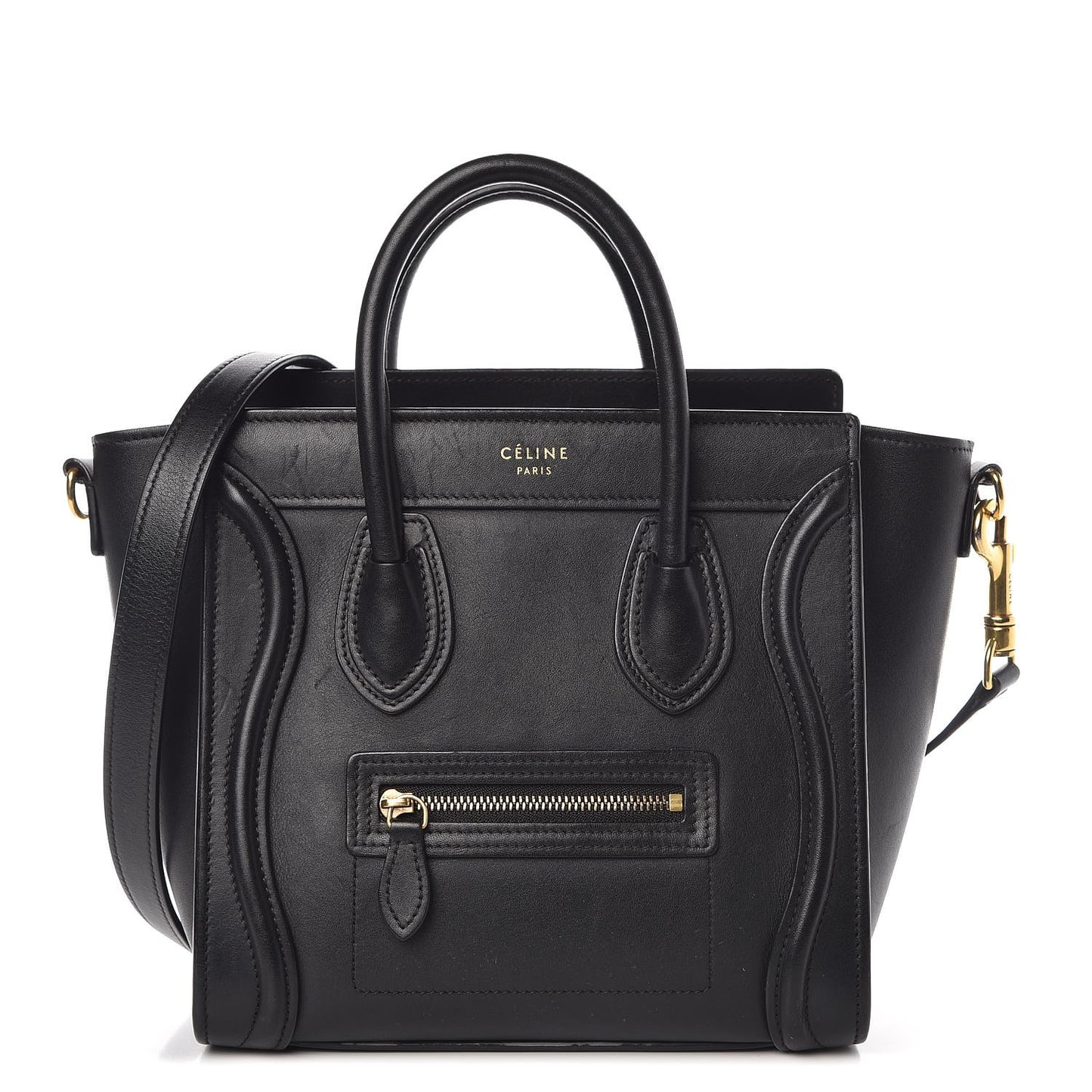 Smooth Calfskin Nano Luggage Black