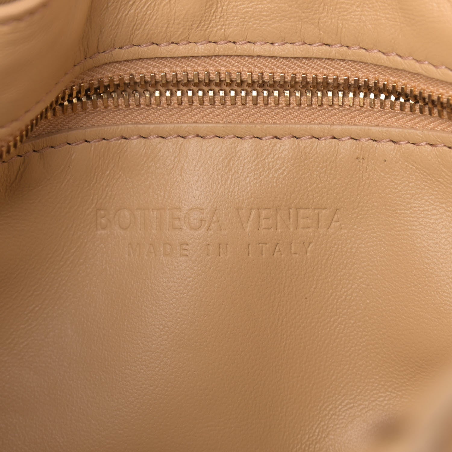 Bottega Veneta Lambskin Maxi Intreccio Padded Chain Cassette Crossbody Bag Almond 6 of 10
