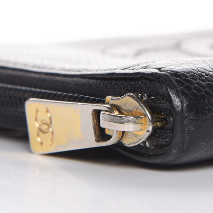 Chanel Caviar Timeless CC Zip Around Organizer Wallet Black 10 of 11