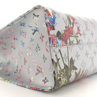 Louis Vuitton Metallic Monogram LV Garden OnTheGo MM Silver 7 of 9