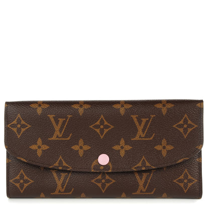 Louis Vuitton Monogram Emilie Wallet Rose Ballerine 1 of 7