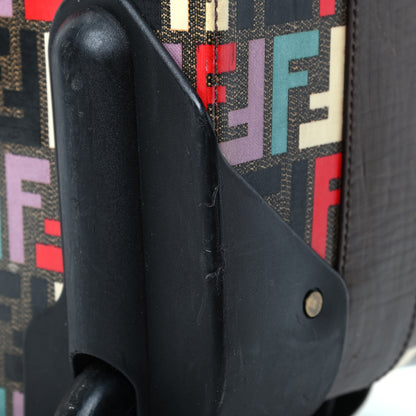 Fendi Zucca Spalmati FF Multicolor Carry On Luggage Black Multicolor 8 of 12