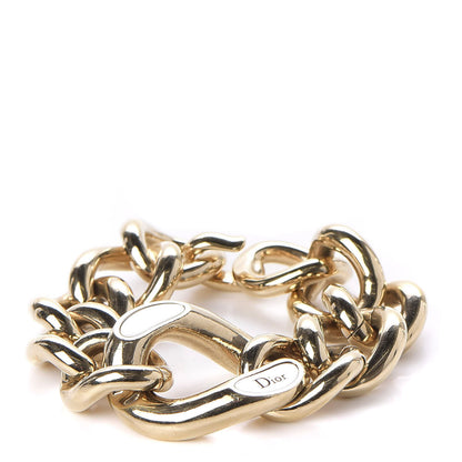 Christian Dior Metal Chain Bracelet Gold Palladium 1 of 4