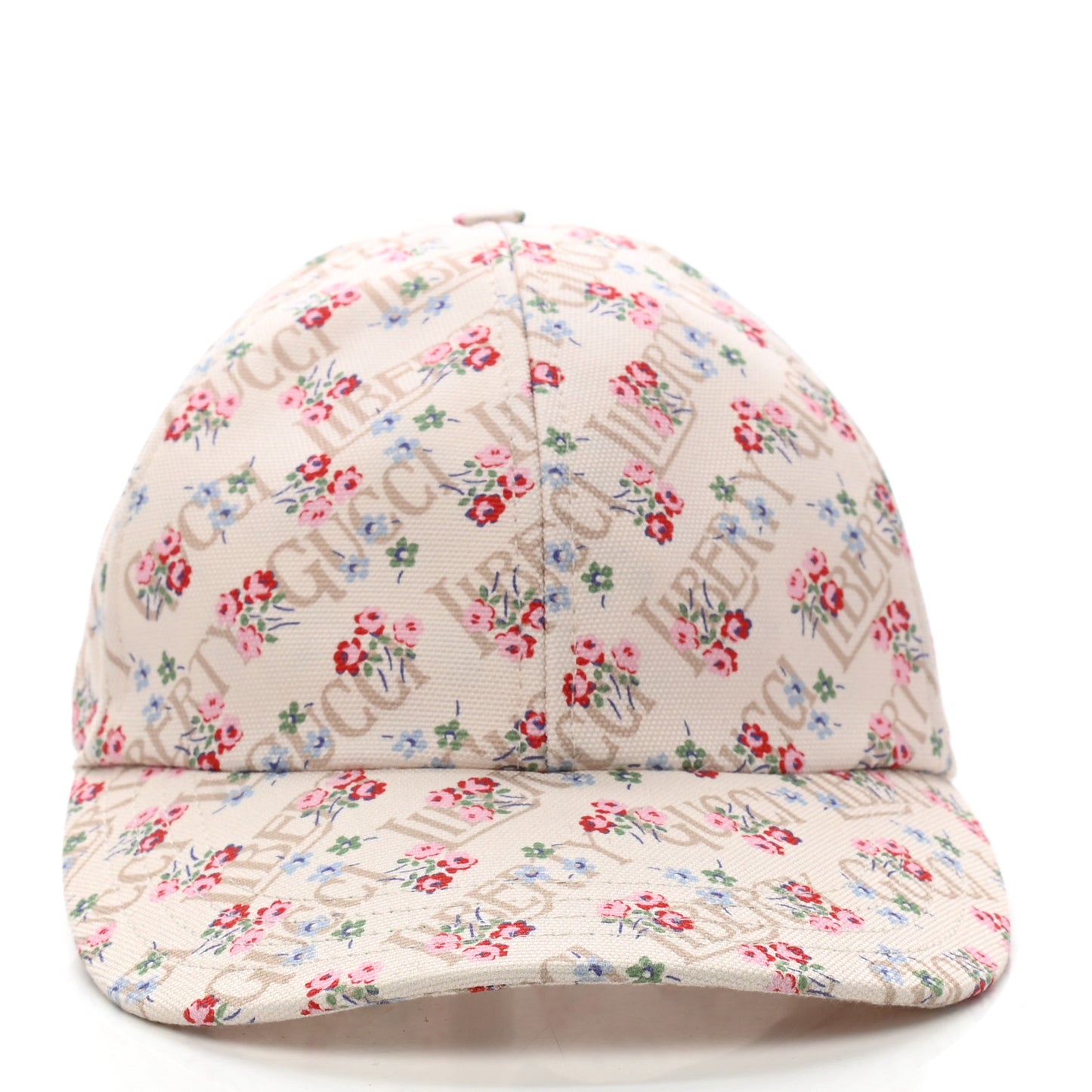 X LIBERTY OF LONDON Canvas Floral Print Baseball Hat M White