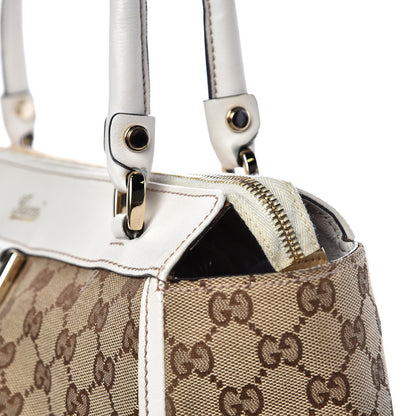 Gucci Monogram D Gold Tote Off White 16 of 18