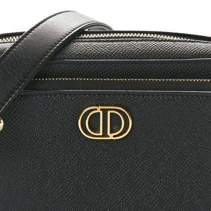 Christian Dior Grained Calfskin Caro Double Pouch Black 8 of 10