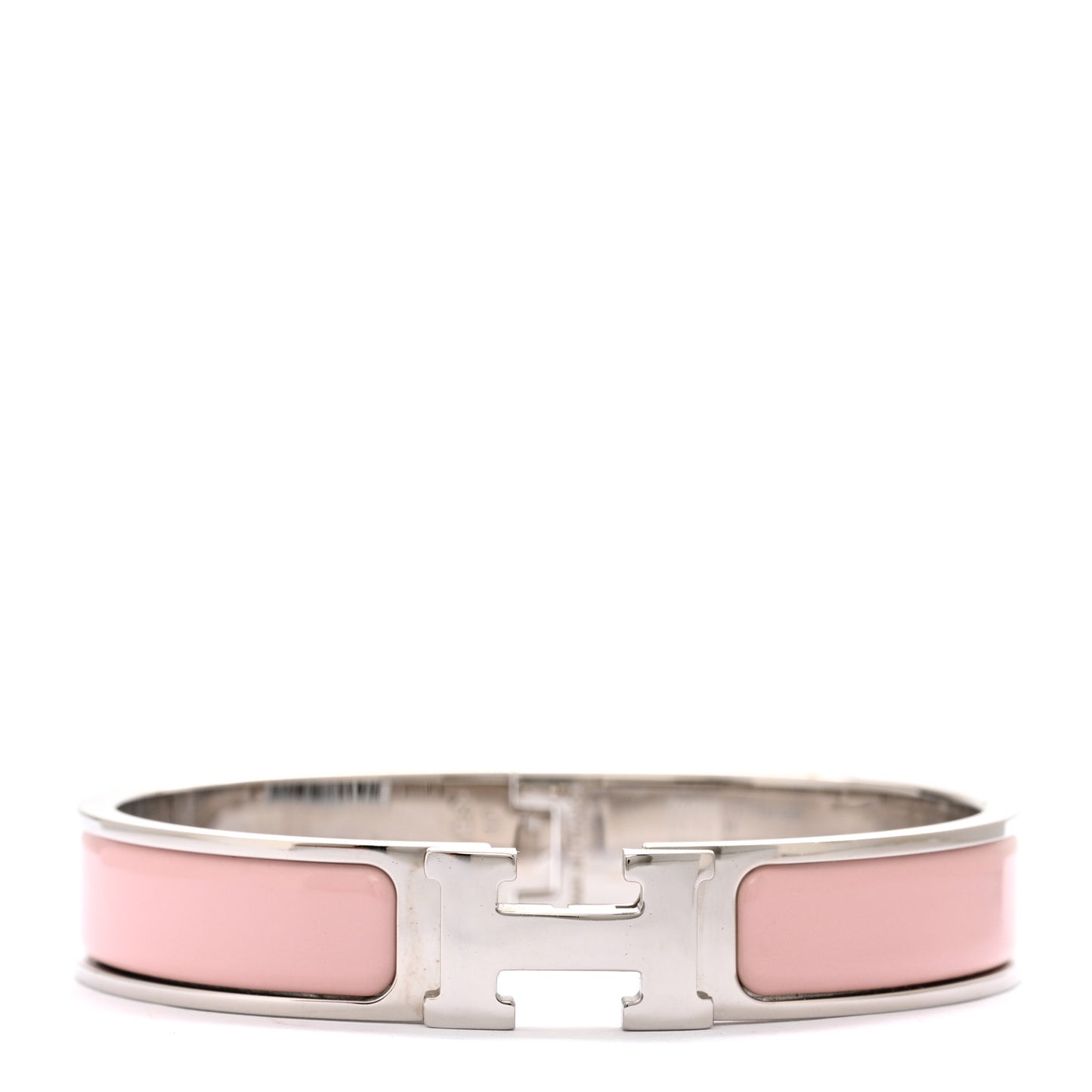 Enamel Narrow Clic Clac H Bracelet GM Rose Cassatta