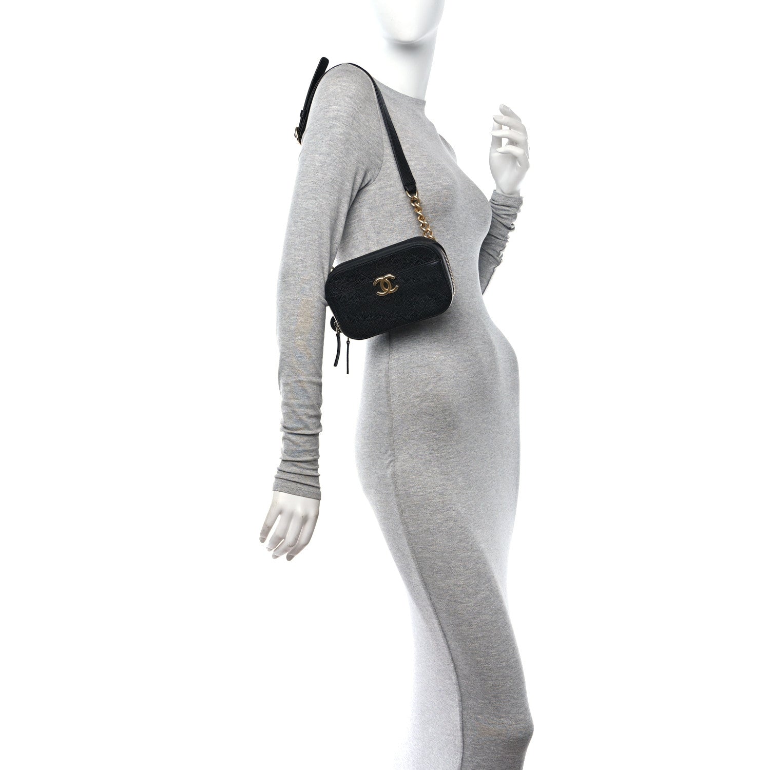 Chanel Caviar Quilted Waist Bag Black 2 of 10