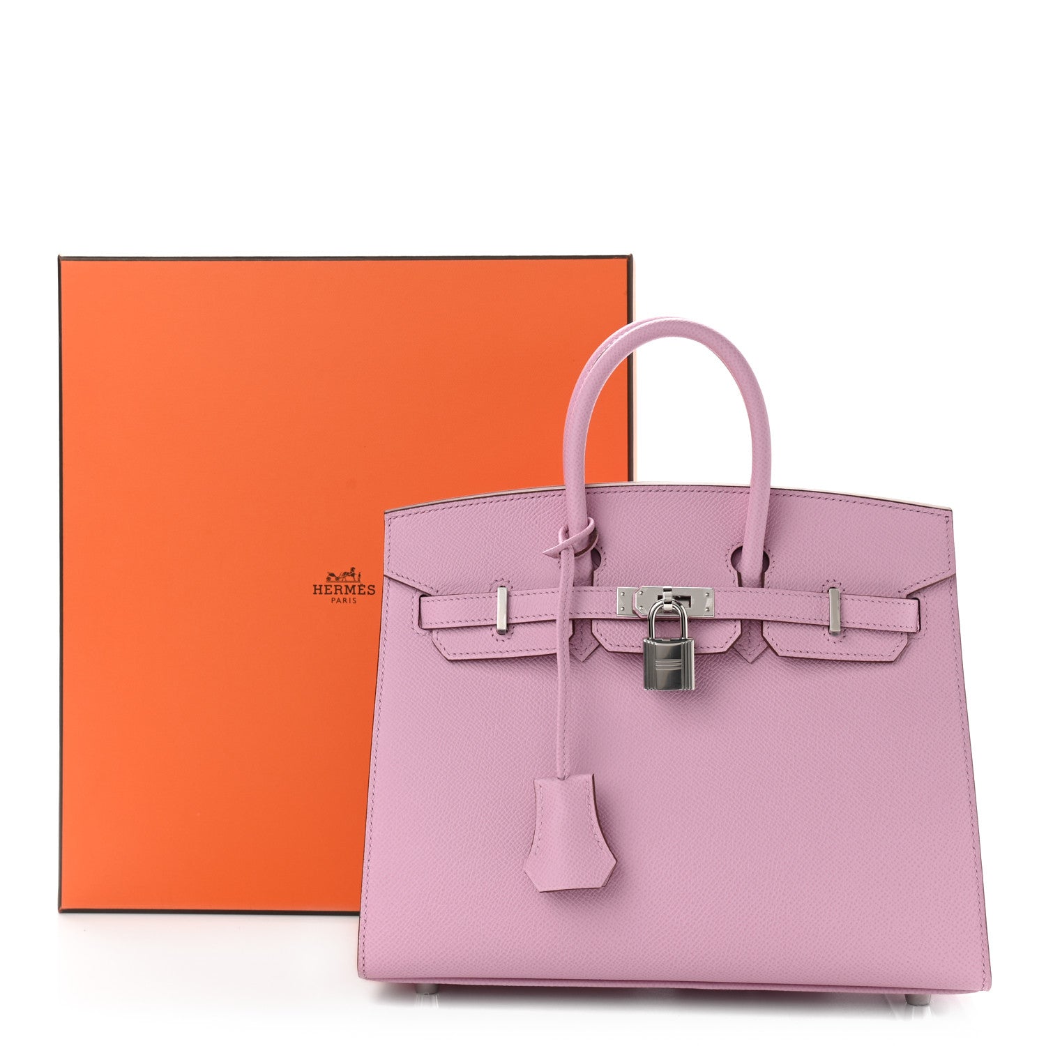 Hermes Epsom Birkin Sellier 25 Mauve Sylvestre 11 of 11
