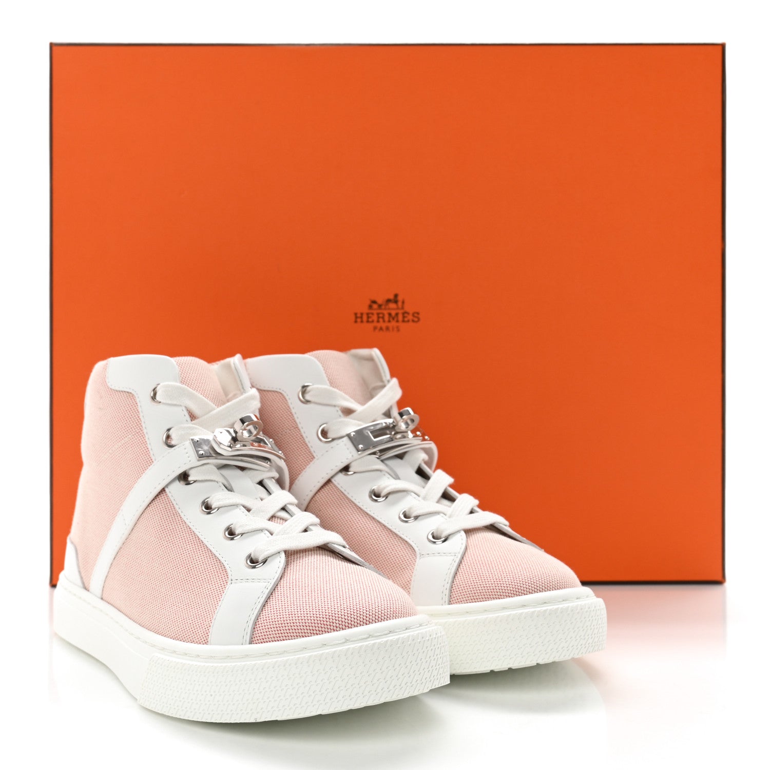 Hermes Canvas Calfskin Daydream Sneakers 35 Framboise White 9 of 9