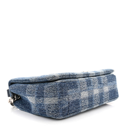 Burberry Denim Quilted Check Small Lola Bag Blue 4 of 10